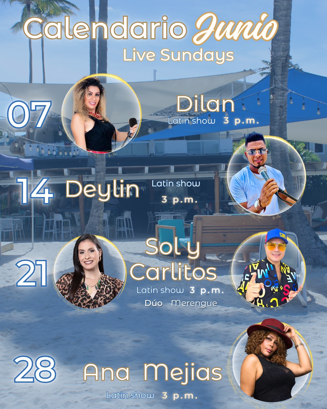 ¡Descubre nuestro calendario de junio 2026! 🥳 

Disfruta de música en vivo, deliciosos platos y cócteles en nuestro ambiente familiar con parque infantil y playa. 

¡Reserva ahora tu palapa o casita en el link de nuestra biografía o en nuestro DM! 📲

 #beachclubdr #playapuntacana #livesundays #junio2026❤️✨